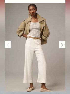 Maeve Colette Contrast Stitching Pants